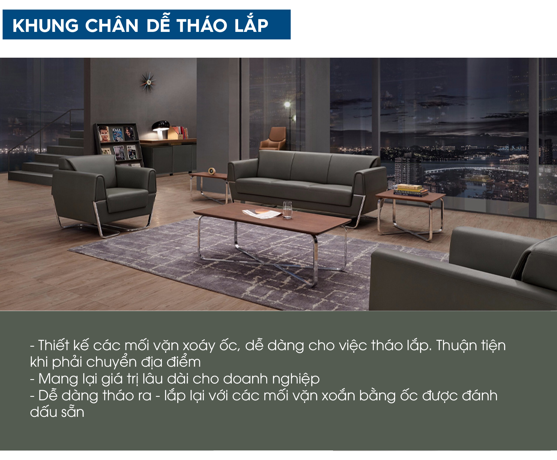 Ảnh mô tả sản phẩm - Sofa da cao cấp SF169
