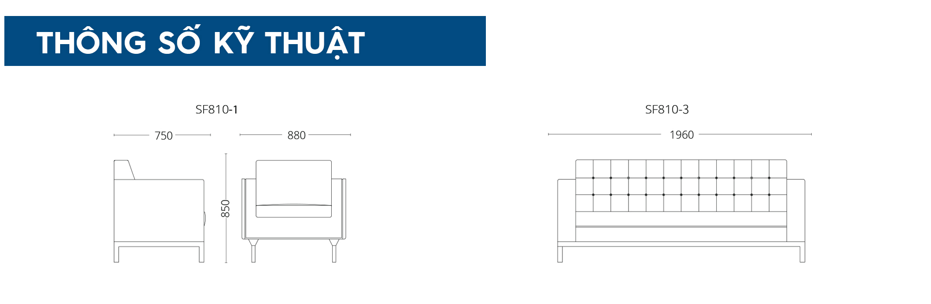 Ảnh mô tả sản phẩm - Sofa văng da cao cấp SF216-3