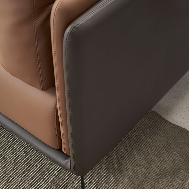 Ảnh mô tả sản phẩm - Sofa văng da cao cấp SF221-3