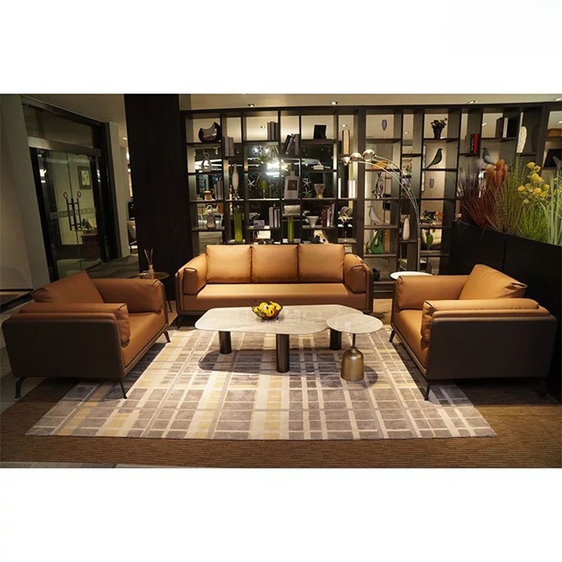 Ảnh mô tả sản phẩm - Sofa văng da cao cấp SF221-3