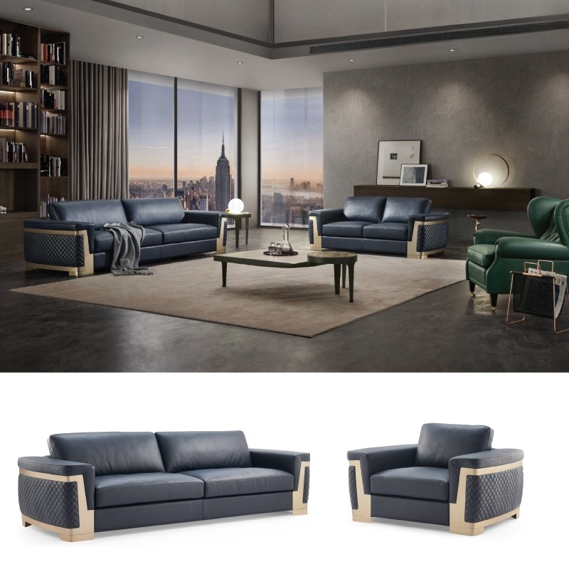 Ảnh mô tả sản phẩm - Sofa văng da cao cấp SF8023-3