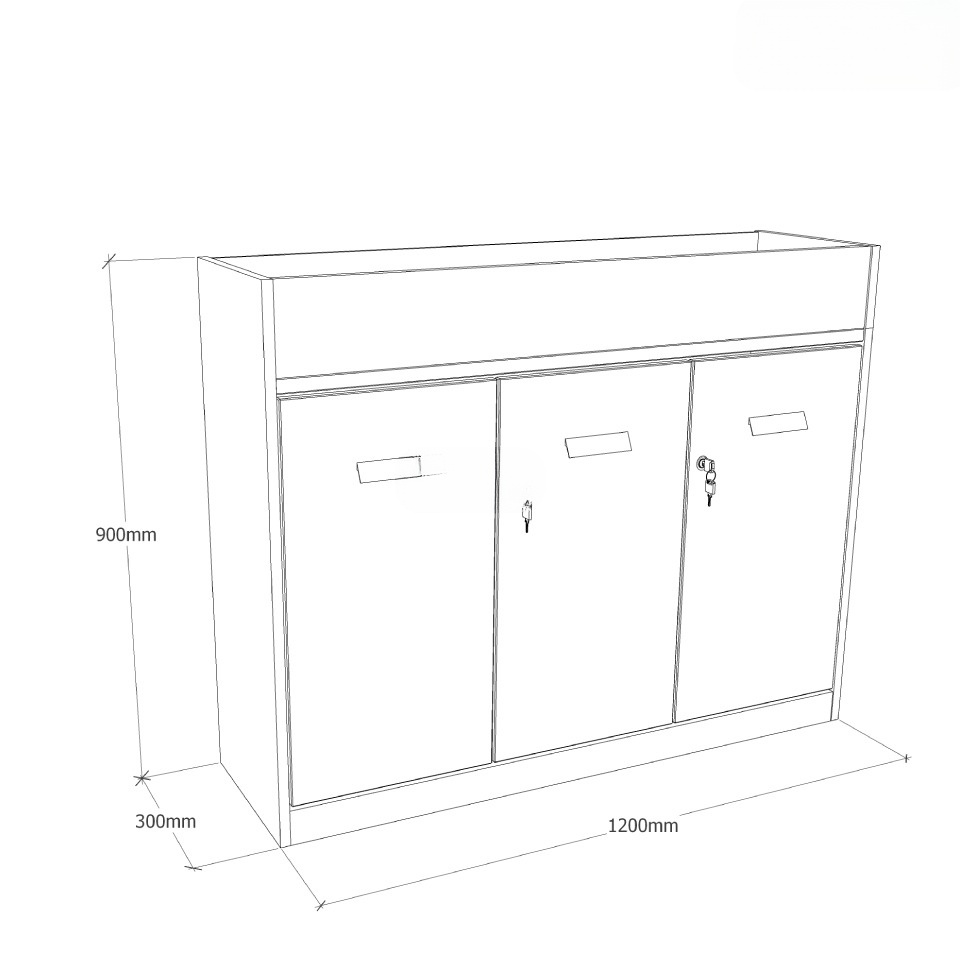 Ảnh mô tả sản phẩm - Tủ cây trang trí CL90-03C