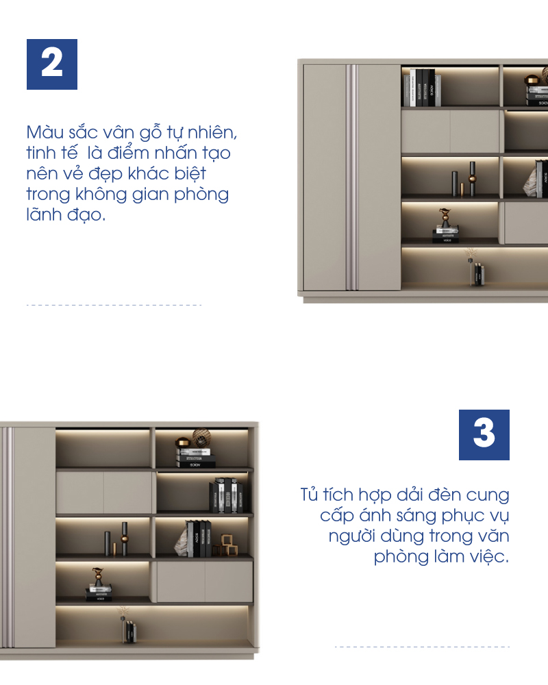 Ảnh mô tả sản phẩm - Tủ lãnh đạo GRAVE G-24