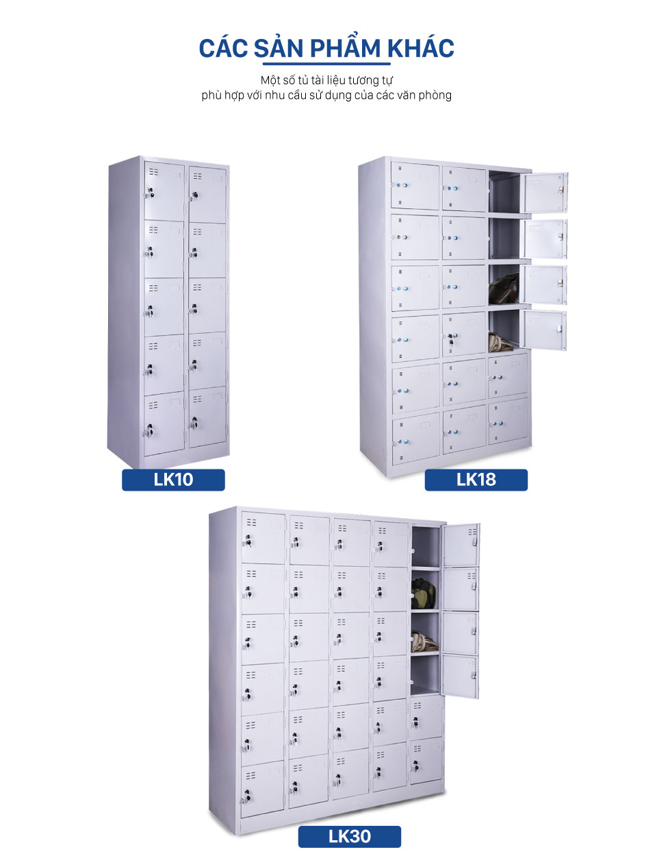 Ảnh mô tả sản phẩm - Tủ locker 6 ngăn LK6C1