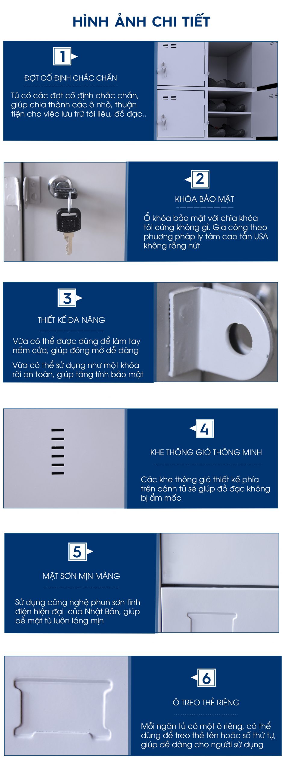 Ảnh mô tả sản phẩm - Tủ locker sắt 12 ngăn LK12