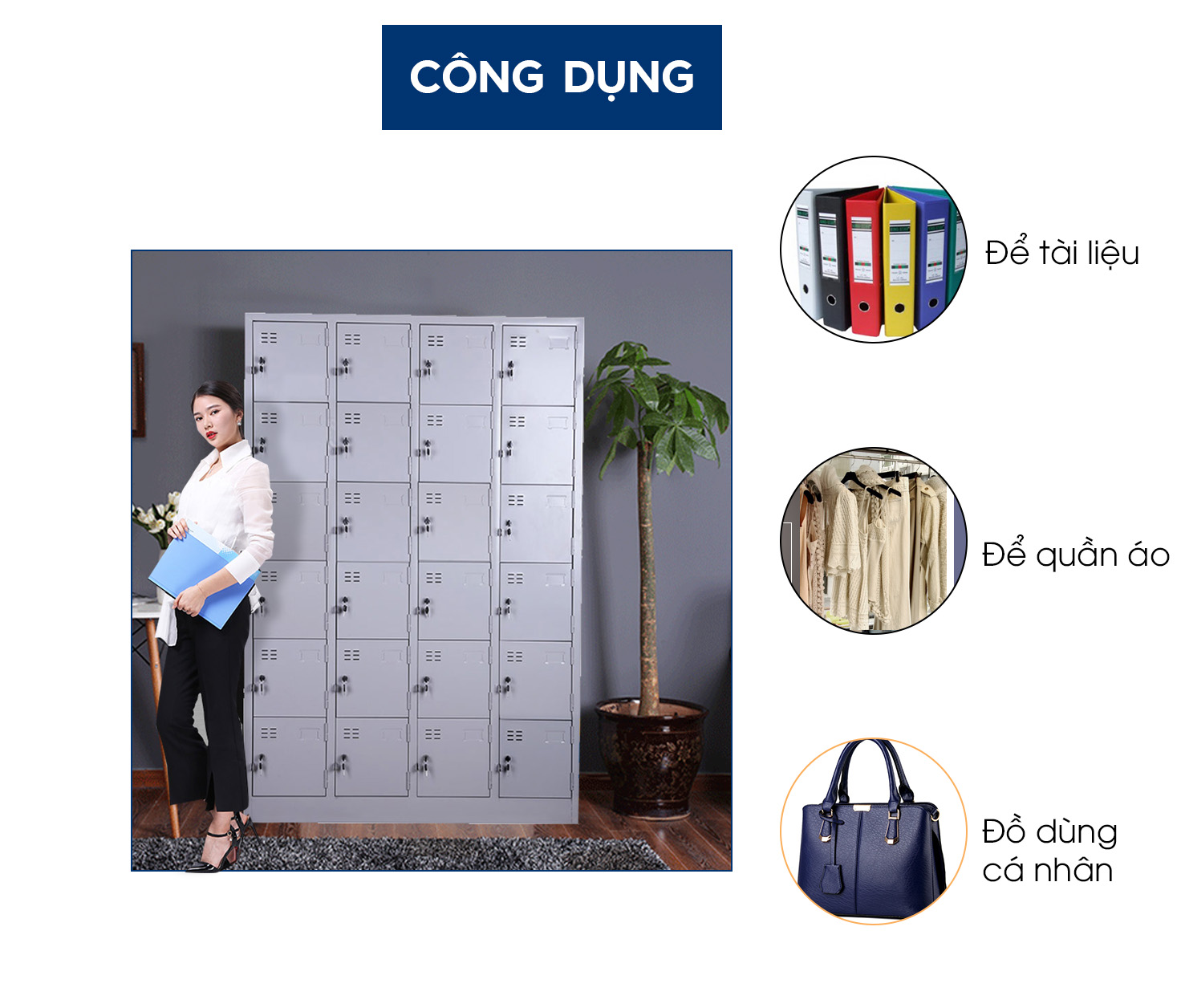 Ảnh mô tả sản phẩm - Tủ locker sắt 24 ngăn LK24