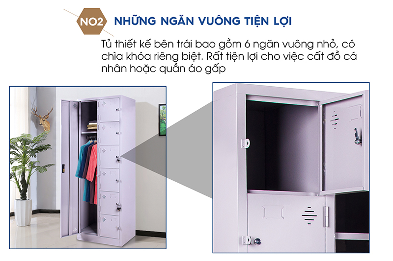 Ảnh mô tả sản phẩm - Tủ sắt đựng đồ LK7C2