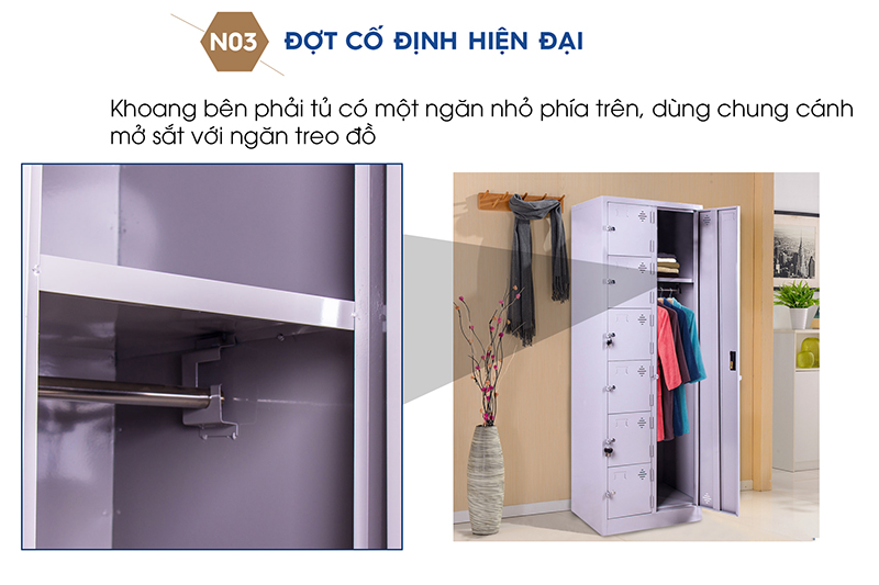 Ảnh mô tả sản phẩm - Tủ sắt đựng đồ LK7C2
