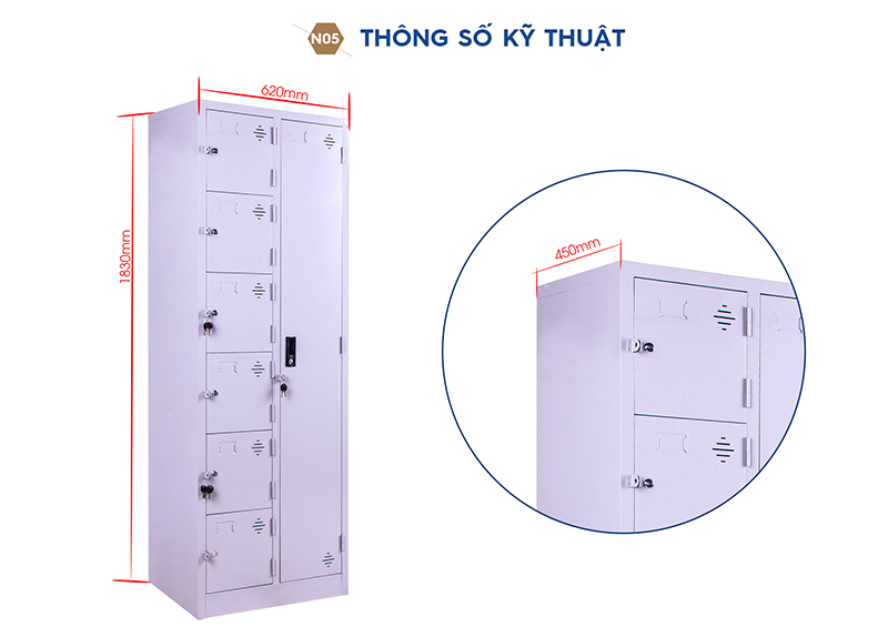Ảnh mô tả sản phẩm - Tủ sắt đựng đồ LK7C2