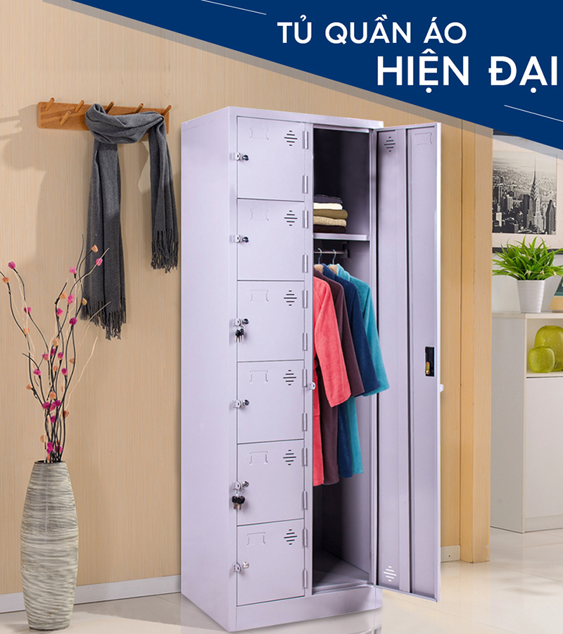 Ảnh mô tả sản phẩm - Tủ sắt đựng đồ LK7C2