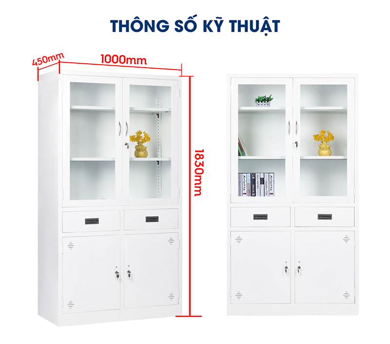 Ảnh mô tả sản phẩm - Tủ sắt đựng tài liệu TL01K-T