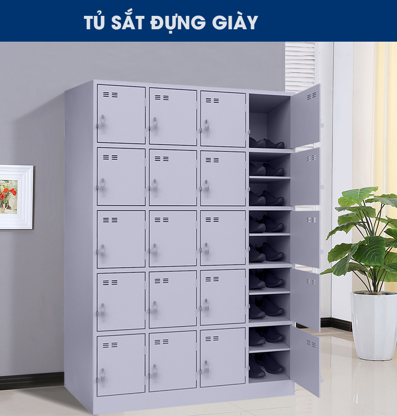 Ảnh mô tả sản phẩm - Tủ sắt tư trang 20 ngăn TT.20