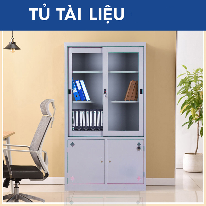 Ảnh mô tả sản phẩm - Tủ tài liệu cánh lùa TL01L