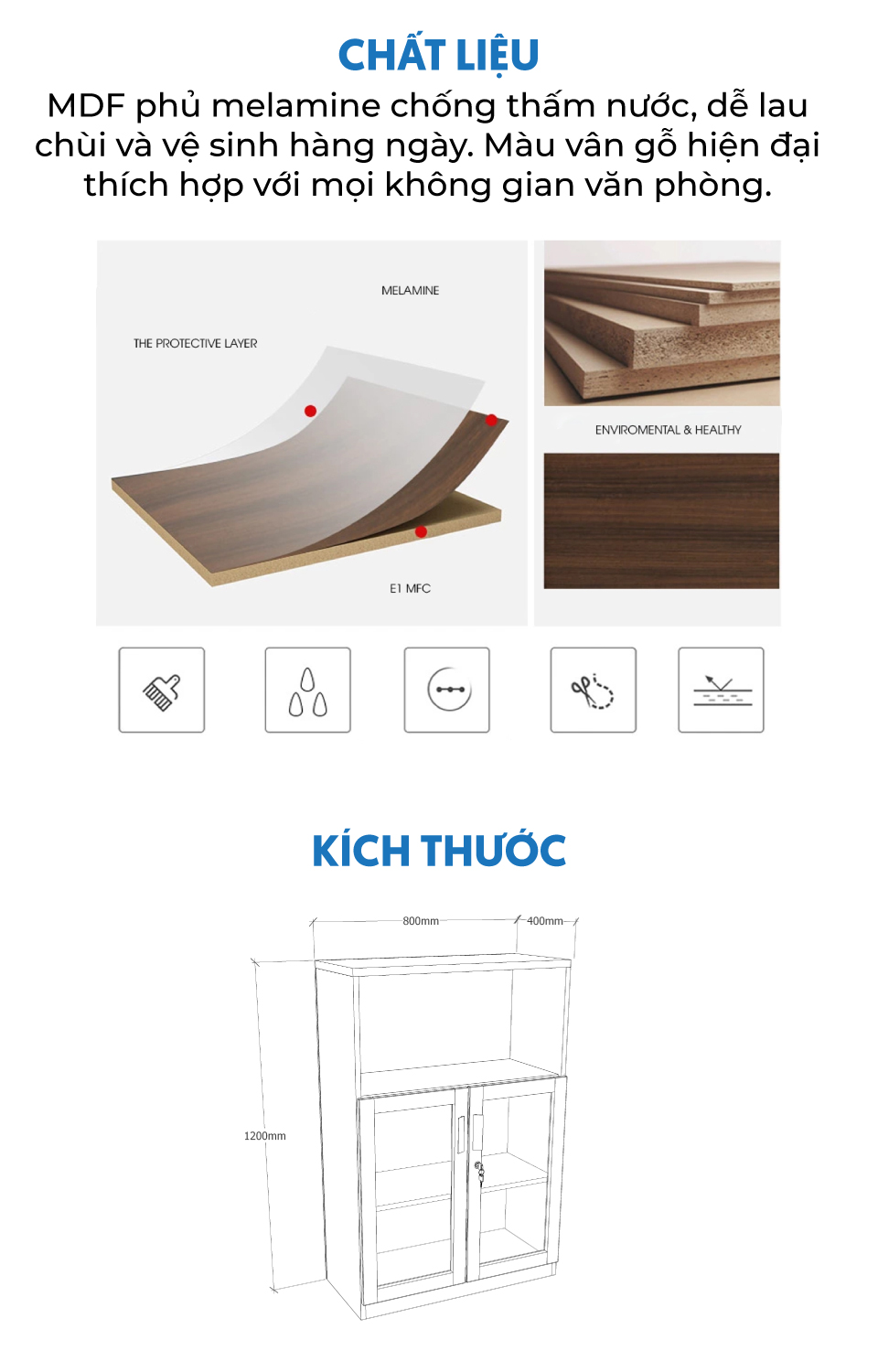 Ảnh mô tả sản phẩm - Tủ tài liệu Classic CL120K-03