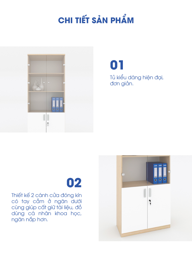 Ảnh mô tả sản phẩm - Tủ tài liệu Classic CL200-04