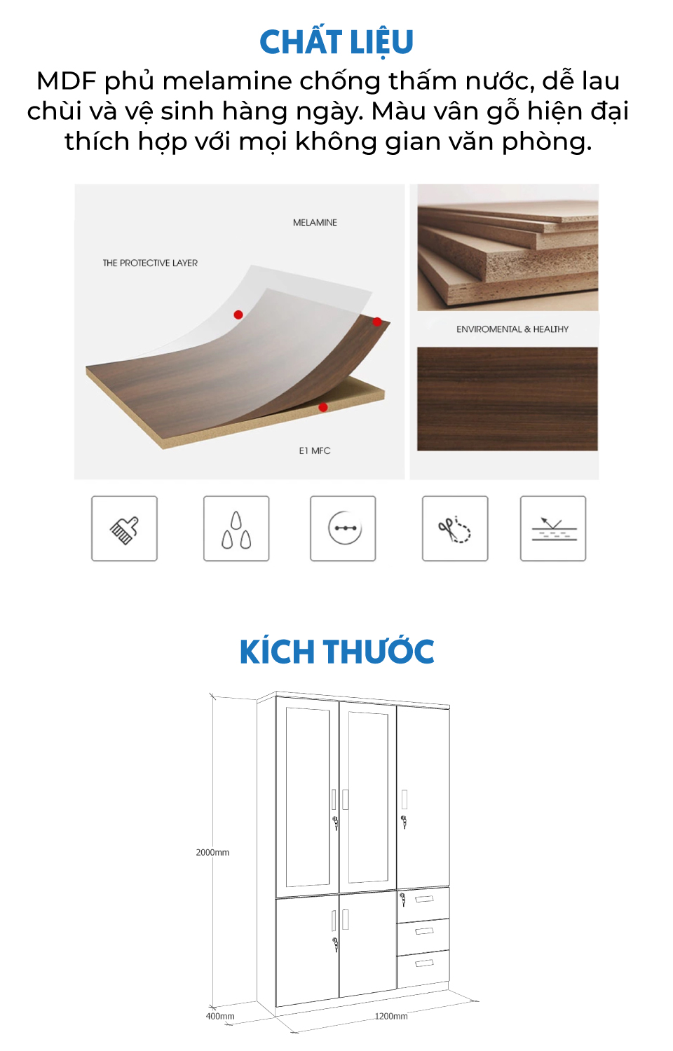 Ảnh mô tả sản phẩm - Tủ tài liệu Classic CL200-09