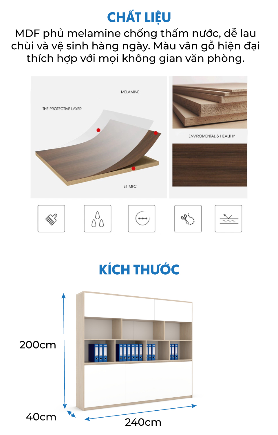 Ảnh mô tả sản phẩm - Tủ tài liệu Classic CL200-14T