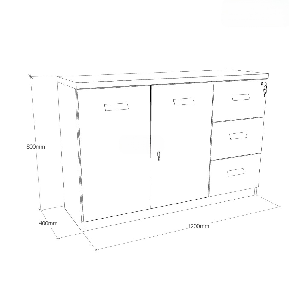 Ảnh mô tả sản phẩm - Tủ tài liệu Classic CL80-03