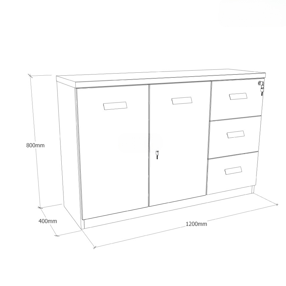 Ảnh mô tả sản phẩm - Tủ tài liệu Classic CL80-03T