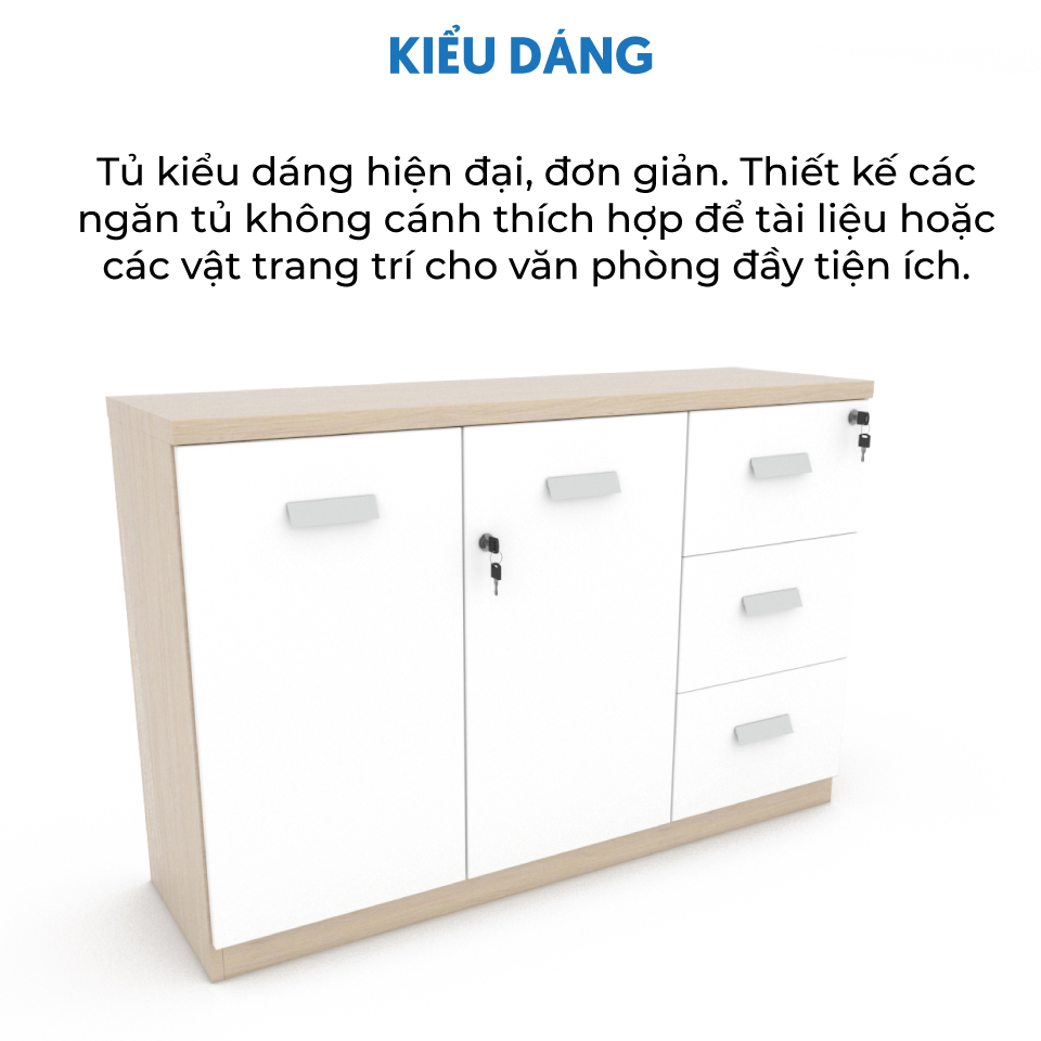 Ảnh mô tả sản phẩm - Tủ tài liệu Classic CL80-03T