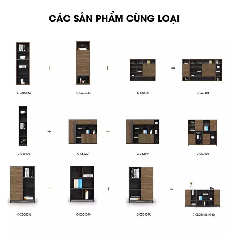 Ảnh mô tả sản phẩm - Tủ tài liệu lãnh đạo Socan S-C20