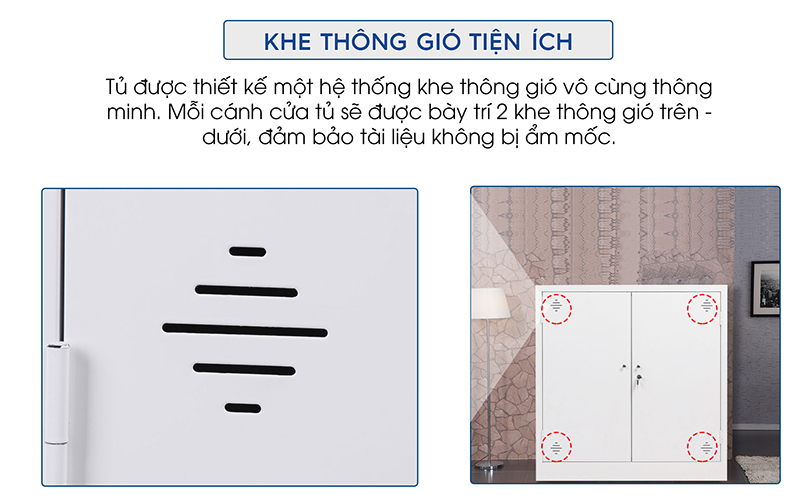 Ảnh mô tả sản phẩm - Tủ tài liệu sắt thấp 2 cánh sắt TL08-T