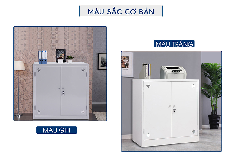 Ảnh mô tả sản phẩm - Tủ tài liệu sắt thấp 2 cánh sắt TL08-T