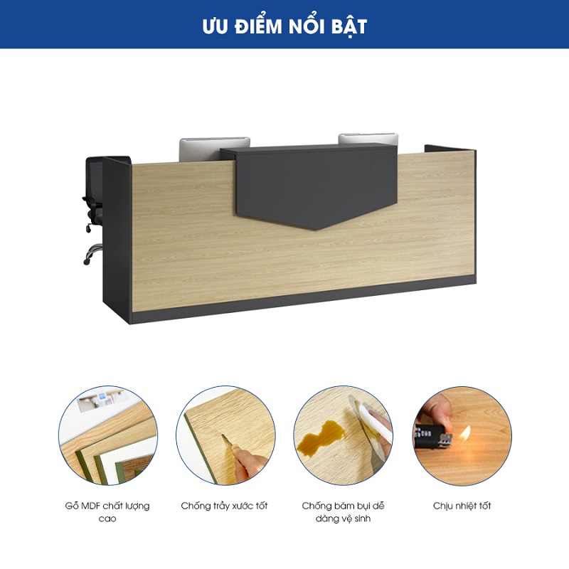 Ảnh sản phẩm Quầy lễ tân QLT01 - 5