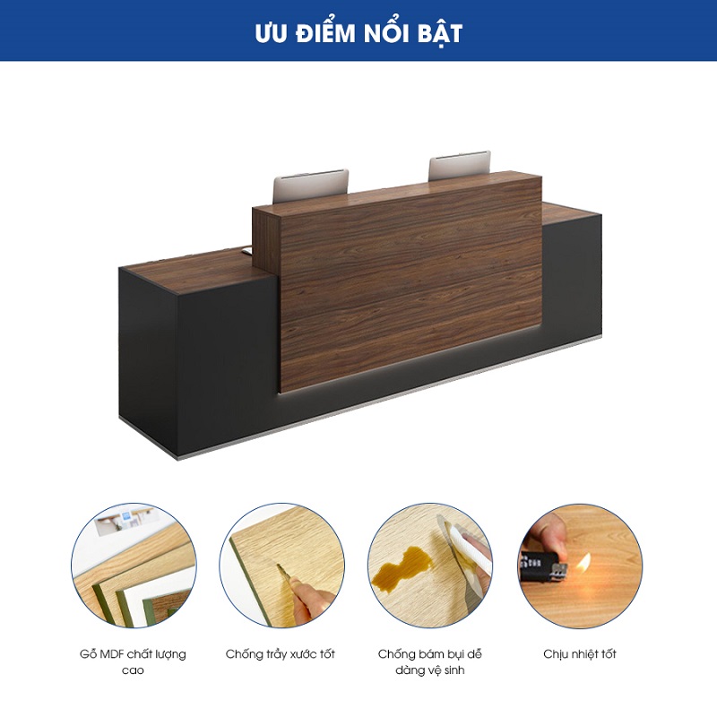 Ảnh sản phẩm Quầy lễ tân QLT05-D - 5