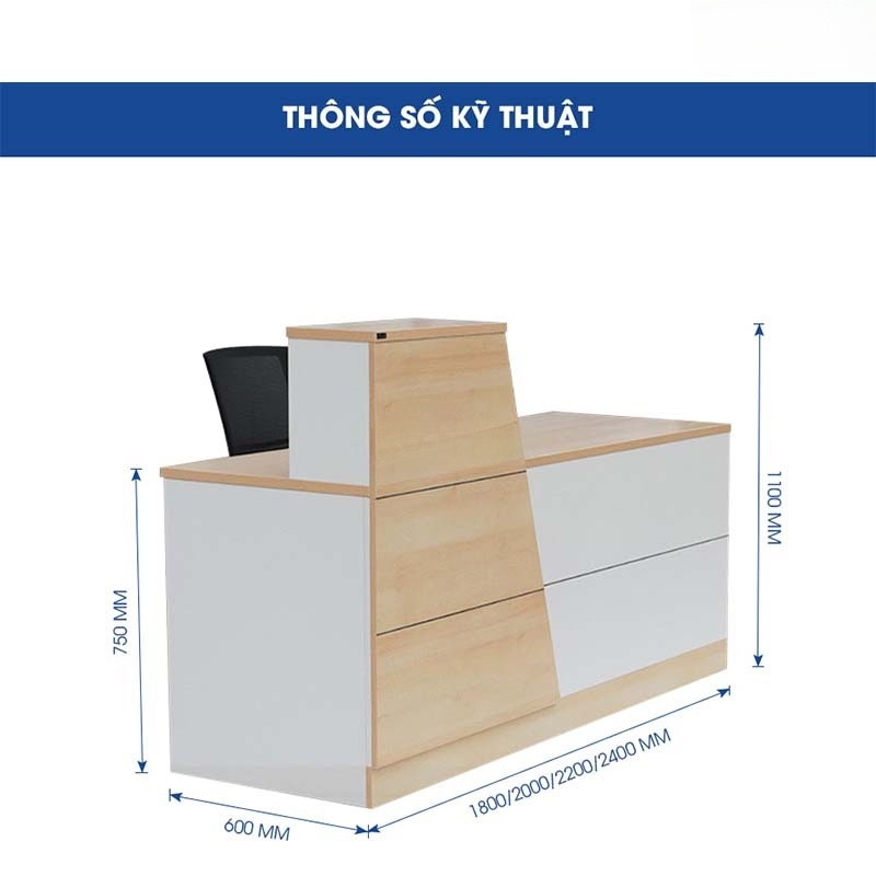 Ảnh sản phẩm Quầy lễ tân QLT07 - 4