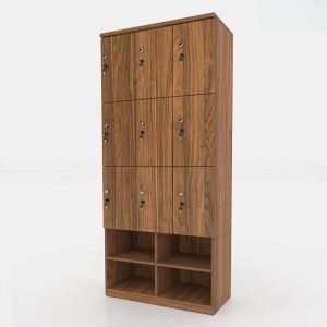 Ảnh sản phẩm Tủ locker gỗ 9 cánh 3 khoang LKG9C3K-Kệ giày - 2