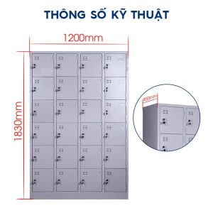 Ảnh sản phẩm Tủ locker sắt 24 ngăn LK24 - 4