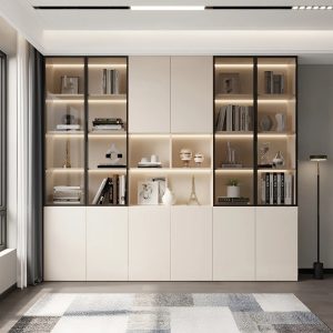 Tủ tài liệu kính có đèn led -TG 08