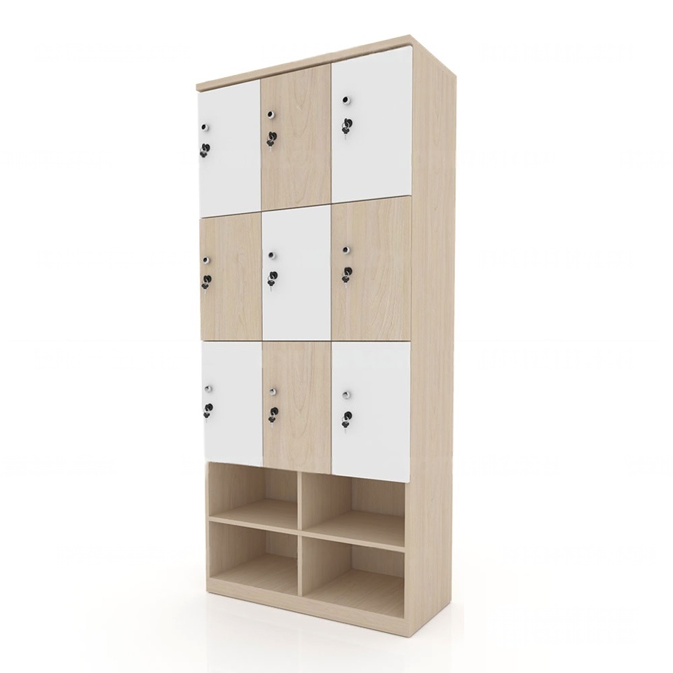Tủ gỗ để đồ 9 cánh Kệ giày vân sồi -LKG 05